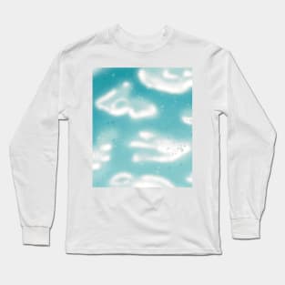 Cloudy Skies Aesthetic | Nature | Silver-Lining Long Sleeve T-Shirt
